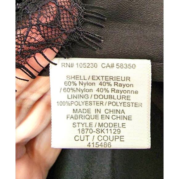 Joie Maika Lace Skirt Caviar Black Size Small $298 NEW - Picture 5 of 9